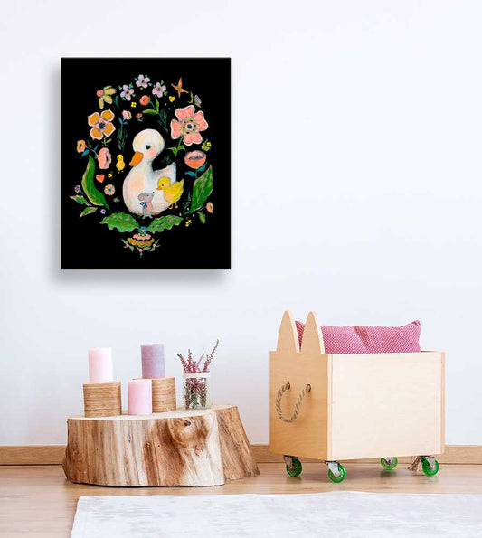 Duck Duck Mouse Canvas Wall Art