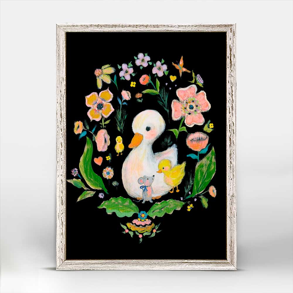 Duck Duck Mouse Mini Framed Canvas