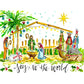 Holiday - Joy To The World Nativity Canvas Wall Art