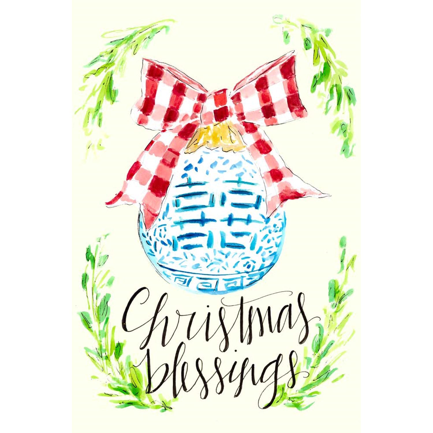 Holiday - Christmas Blessings Canvas Wall Art - GreenBox Art