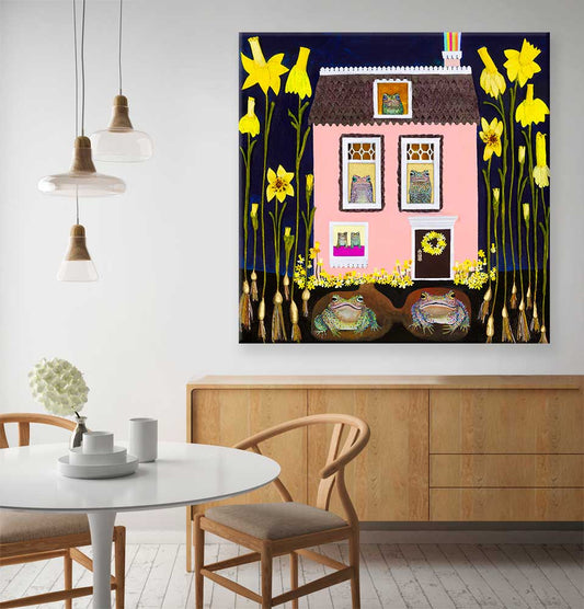 Frog's House Canvas Wall Art - GreenBox Art