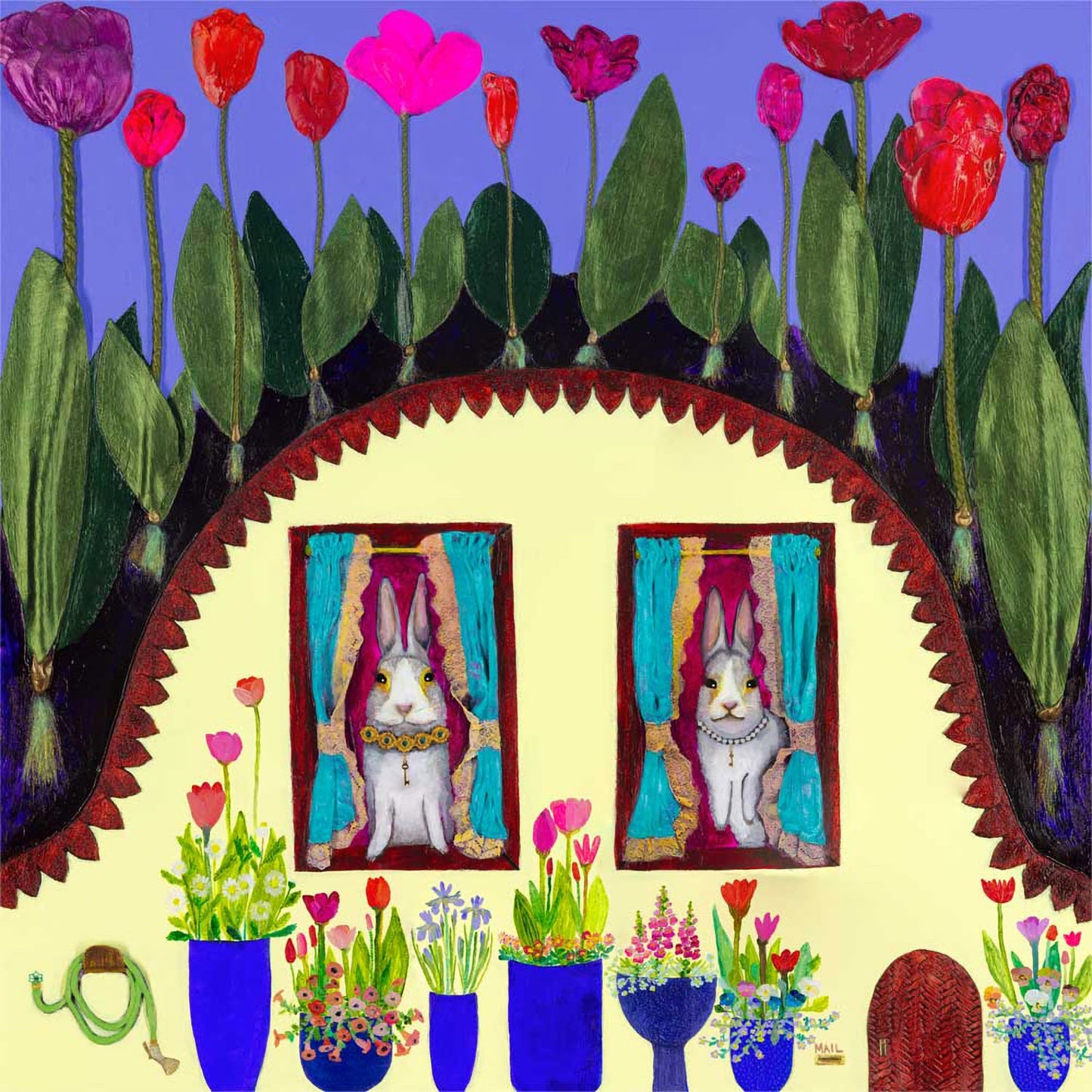 Bunny's House Canvas Wall Art