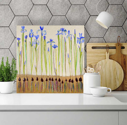 Dutch Irises Canvas Wall Art - GreenBox Art