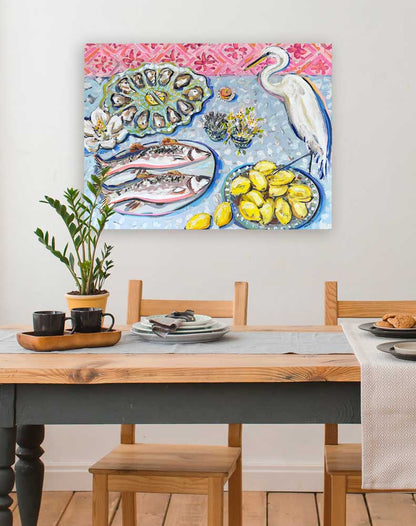 A Southern Table Canvas Wall Art