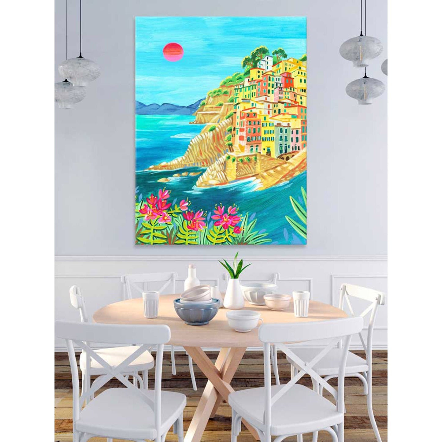 Travel Sights - Cinque Terre Canvas Wall Art