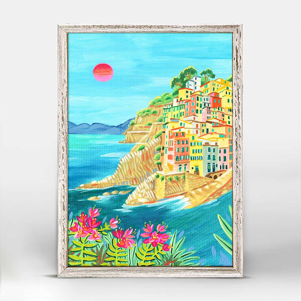 Travel Sights - Cinque Terre Mini Framed Canvas - GreenBox Art