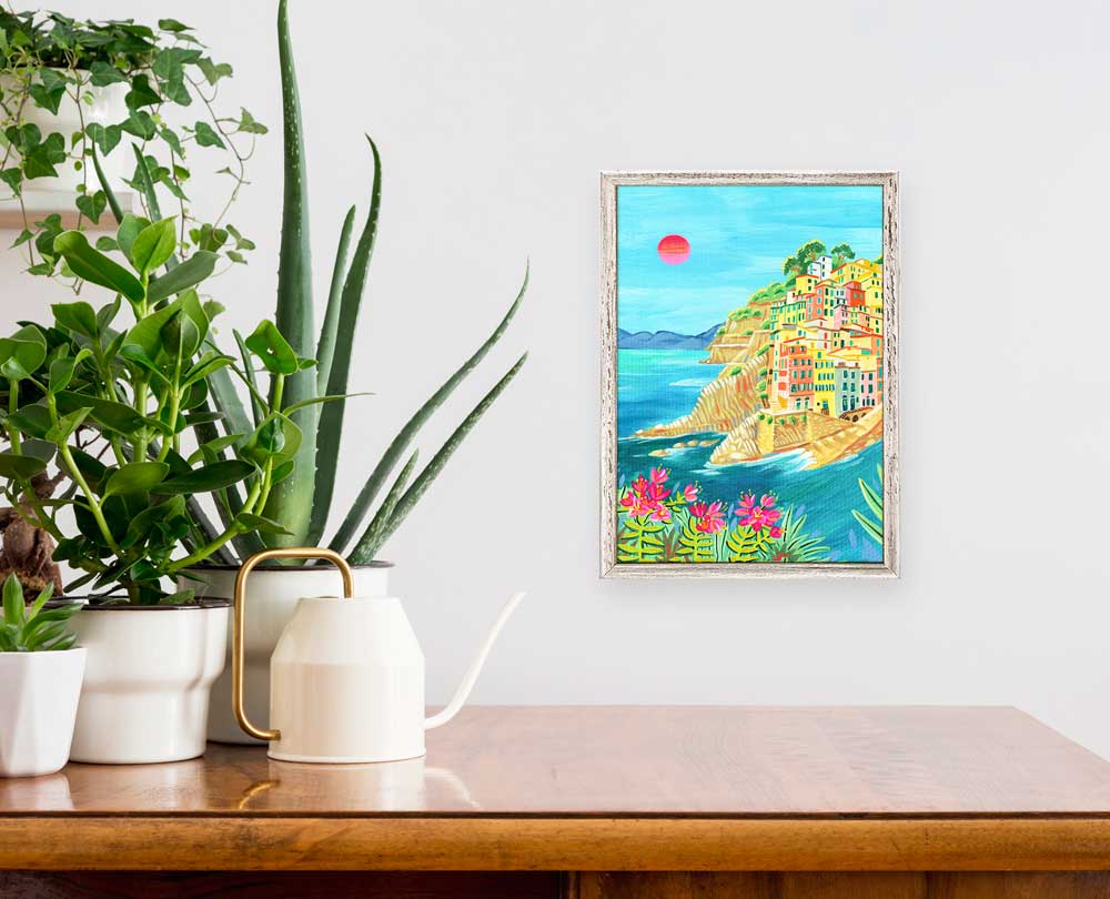 Travel Sights - Cinque Terre Mini Framed Canvas - GreenBox Art