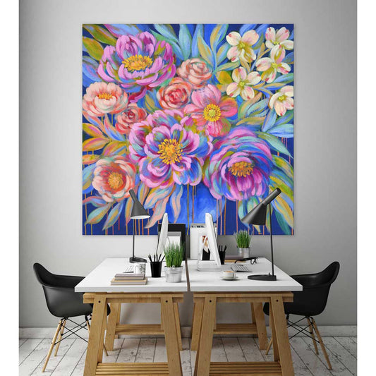 Deeply Rooted - And Then She Began To Bloom Canvas Wall Art