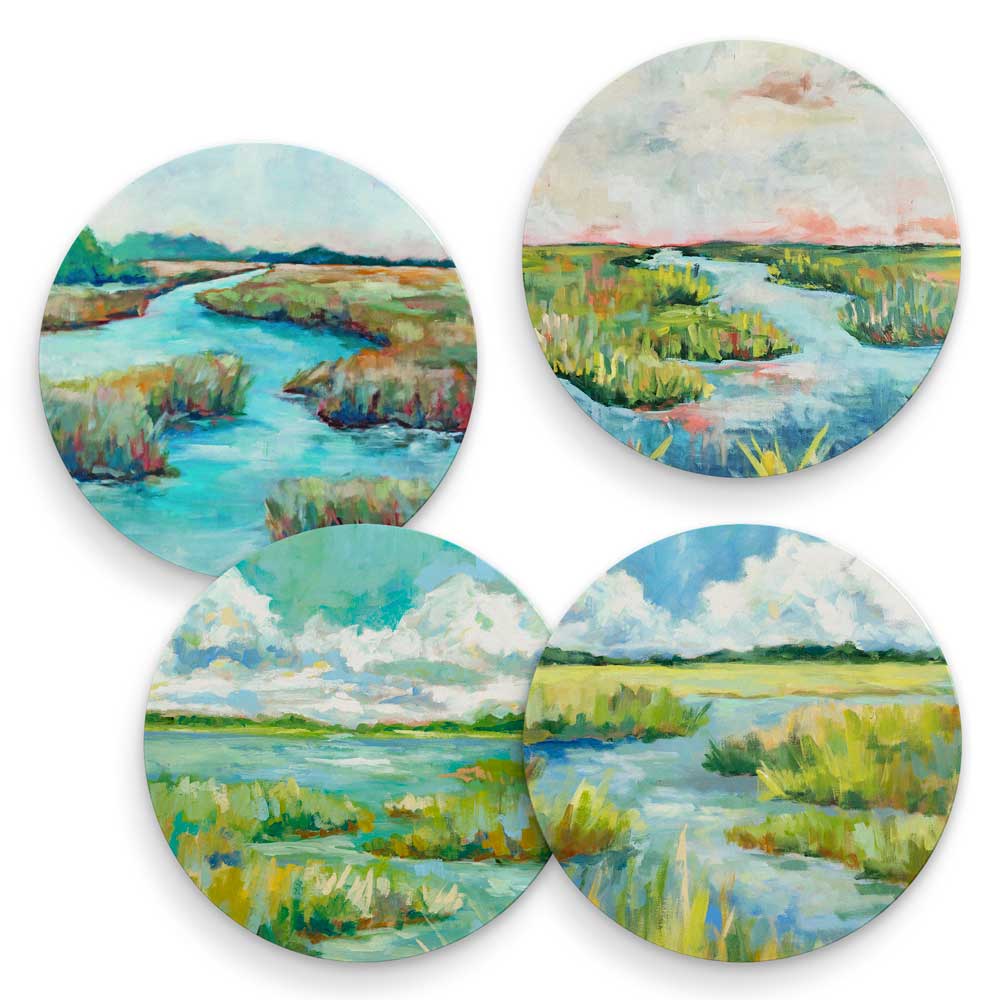 Marshes - Set of 4 Coaster Sets