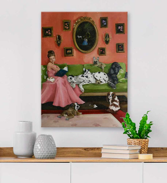 Once Upon A Time - Pups Canvas Wall Art