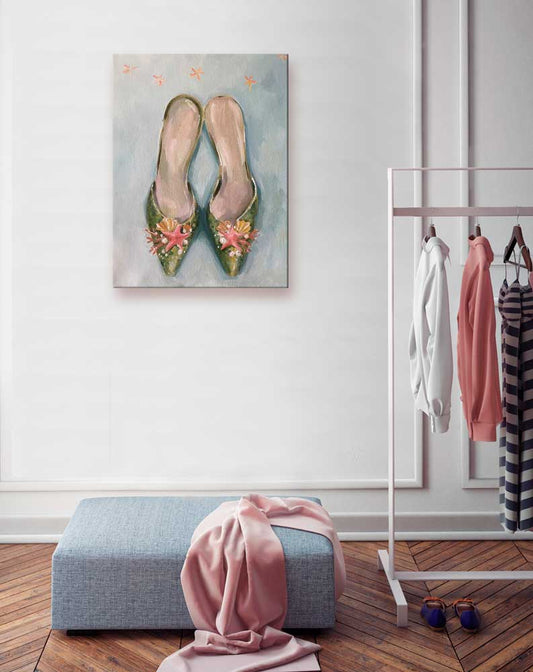 The Mermaid's Slippers Canvas Wall Art