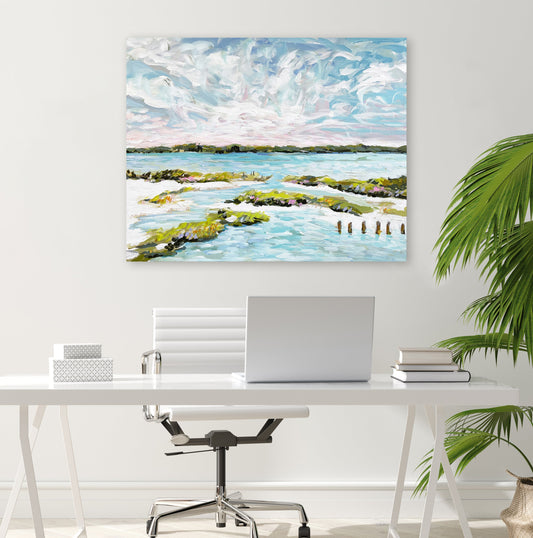 Late Day At Lowlands Canvas Wall Art