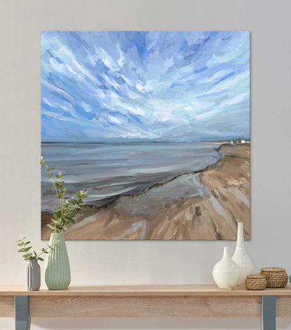 New England High Tide Canvas Wall Art - GreenBox Art