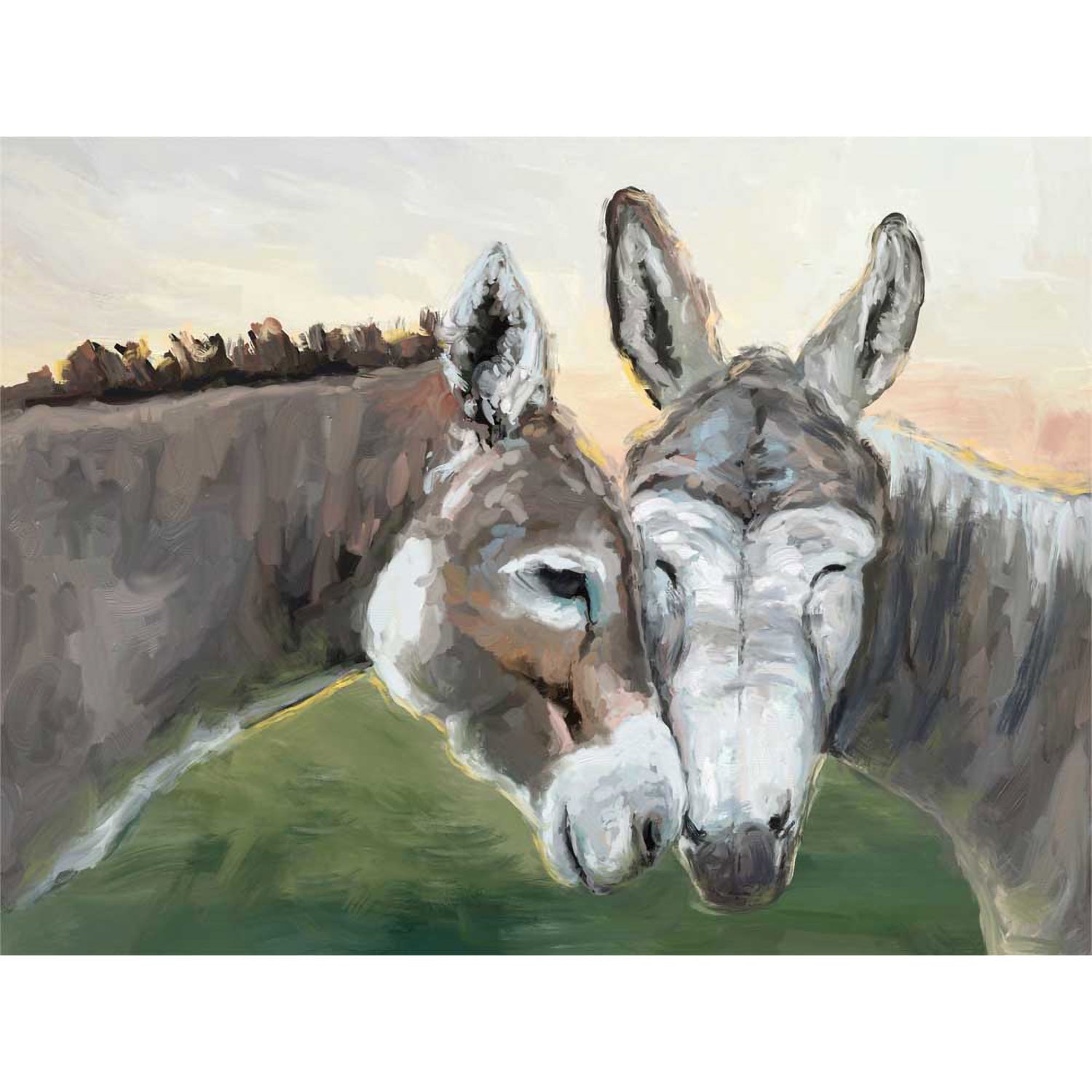 Donkey Besties Canvas Wall Art - GreenBox Art