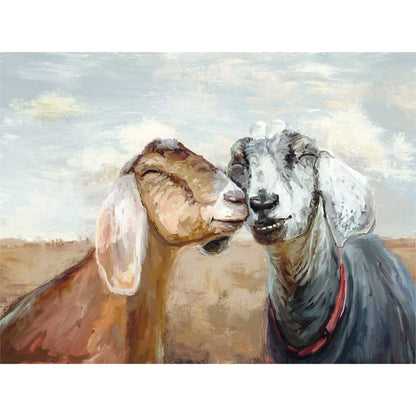 Goat Besties Canvas Wall Art