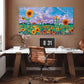 Sunflower Panoramic Canvas Wall Art