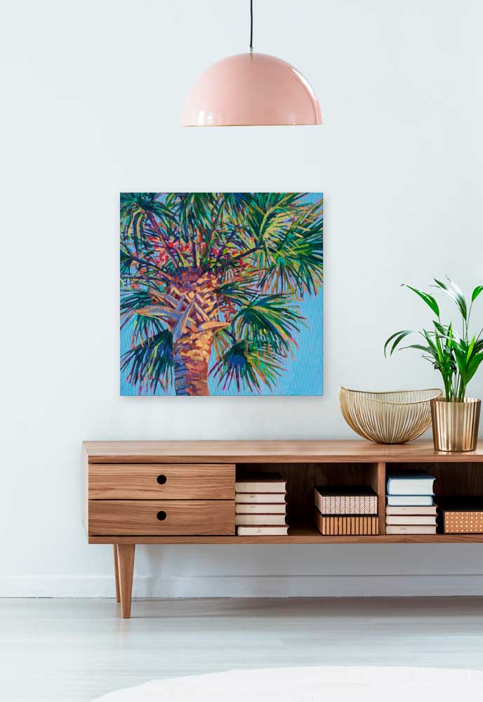 Under The Palm Canvas Wall Art