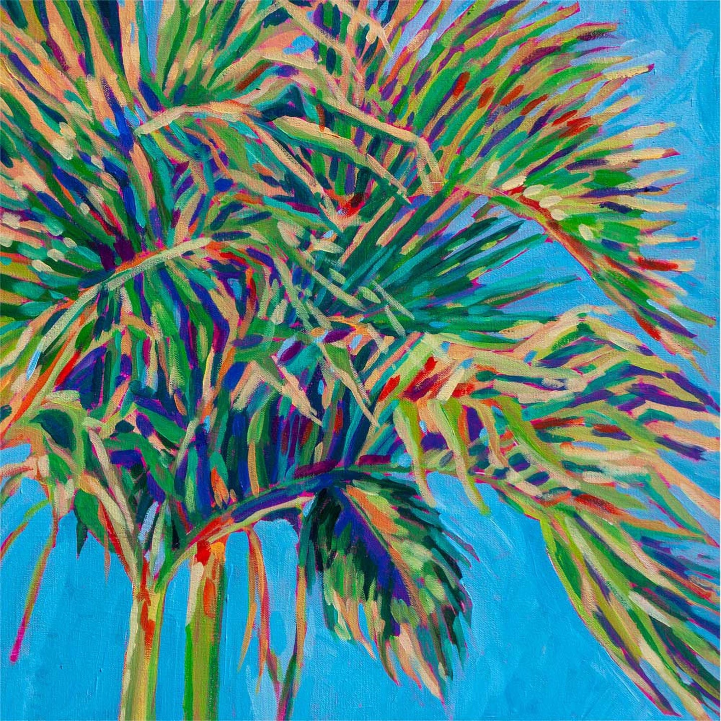 Tropical Palm Canvas Wall Art