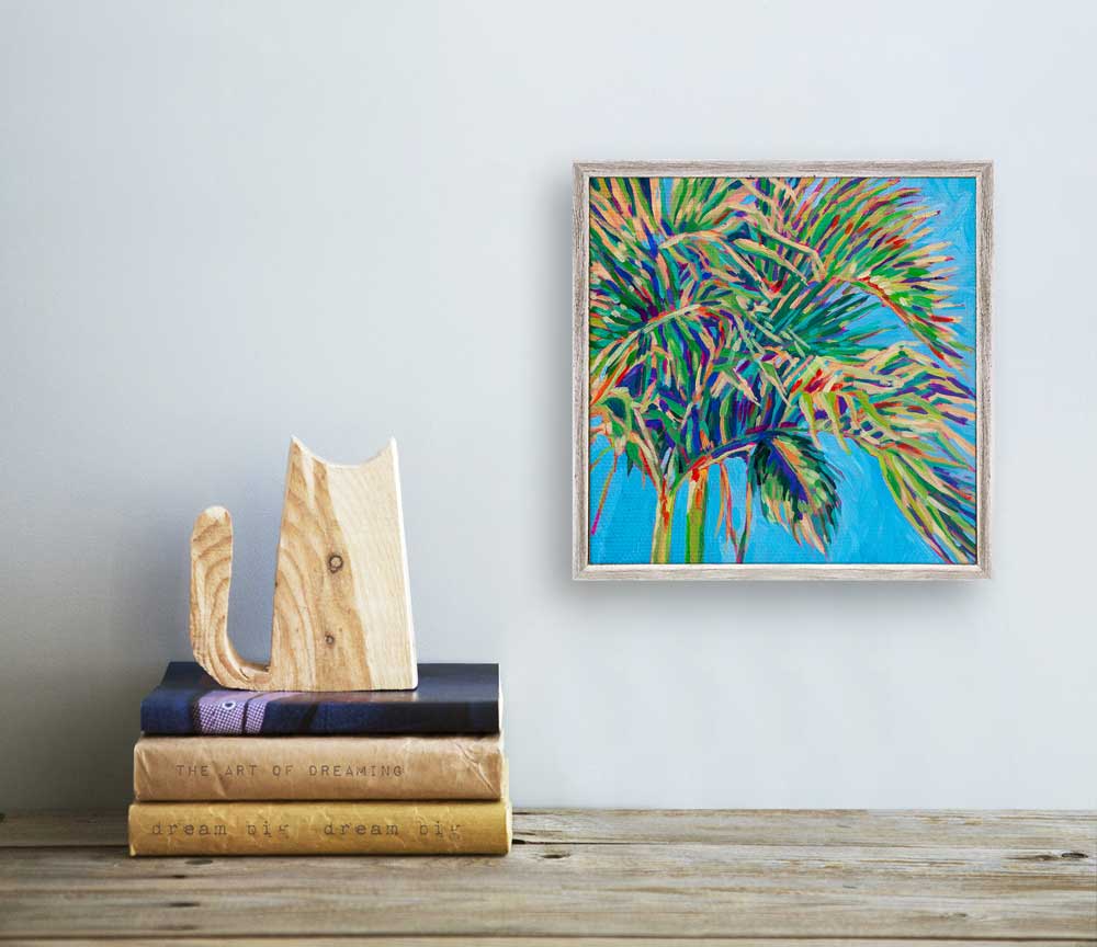 Tropical Palm Mini Framed Canvas