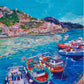 Pier Side Amalfi Canvas Wall Art