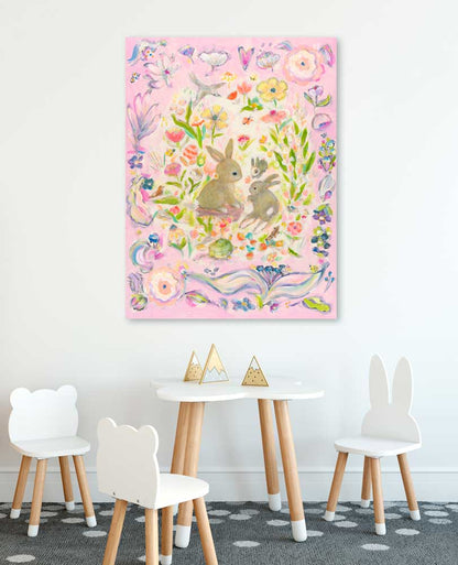 Bunny World Canvas Wall Art