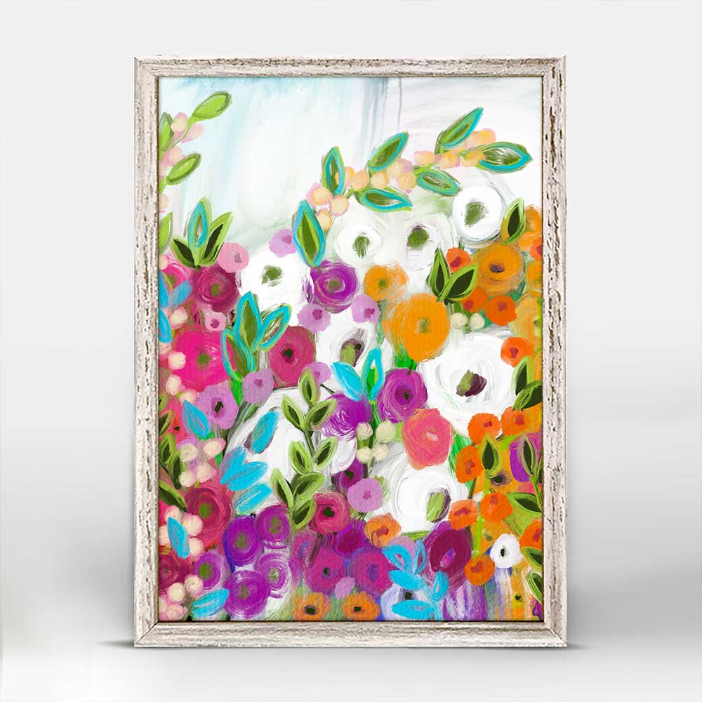 Living Wildly Mini Framed Canvas
