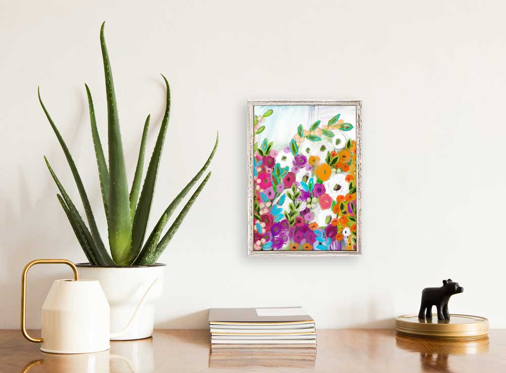 Living Wildly Mini Framed Canvas - GreenBox Art