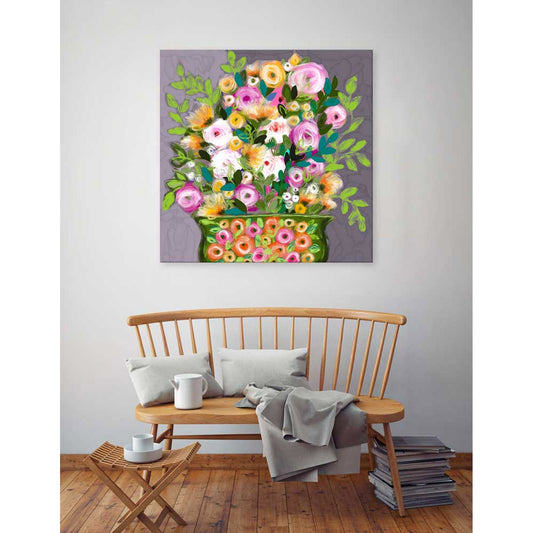 Burst Of Love Canvas Wall Art - GreenBox Art