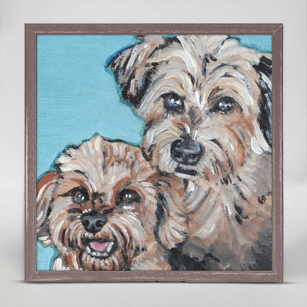 Brotherly Love Mini Framed Canvas - GreenBox Art