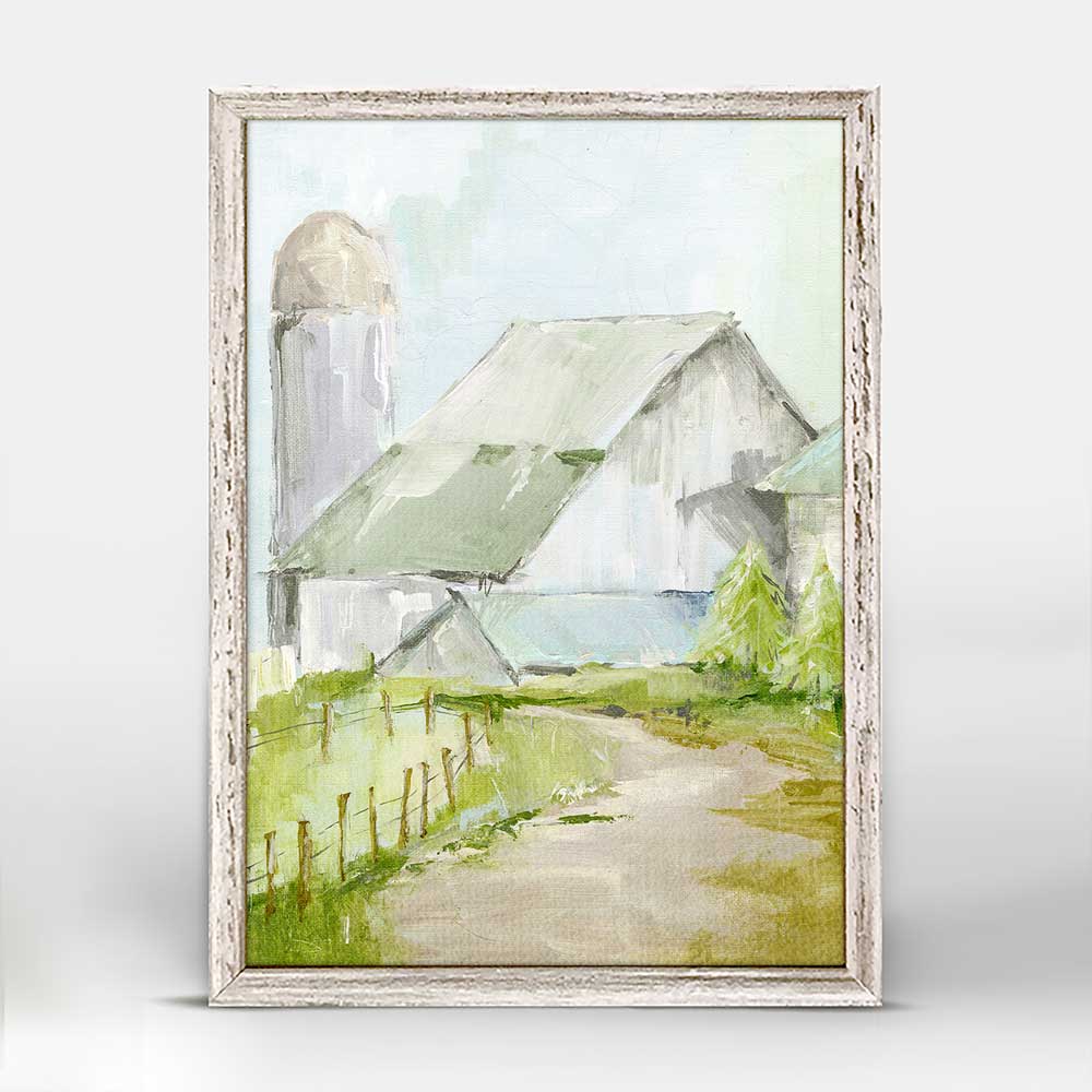 Country Barn Mini Framed Canvas - GreenBox Art