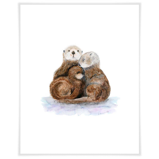 Sea Otter Family Art Prints