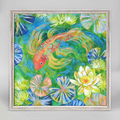 Water Series - Jade Embrace Mini Framed Canvas