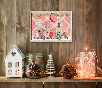 Holiday - Hot Cocoa & Cookies Mini Framed Canvas