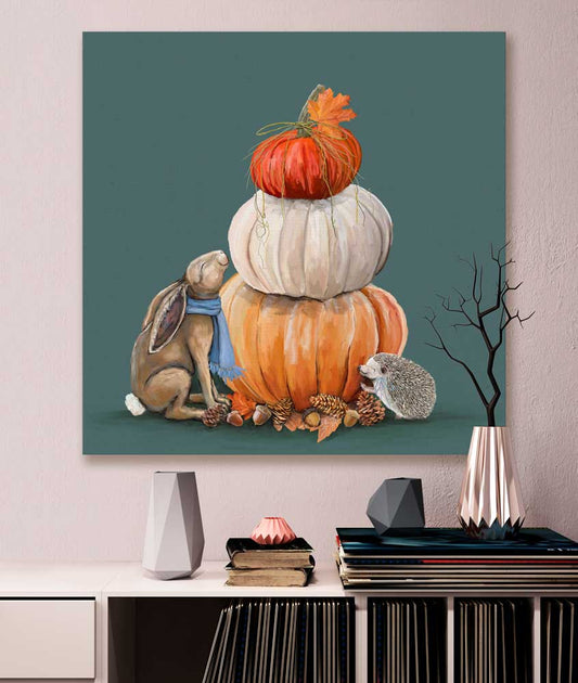 Fall - Autumn Blessings Canvas Wall Art - GreenBox Art