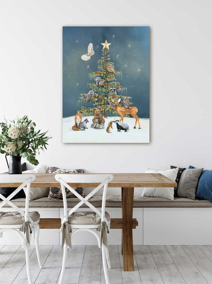 Holiday - Classic Woodland Tree Canvas Wall Art