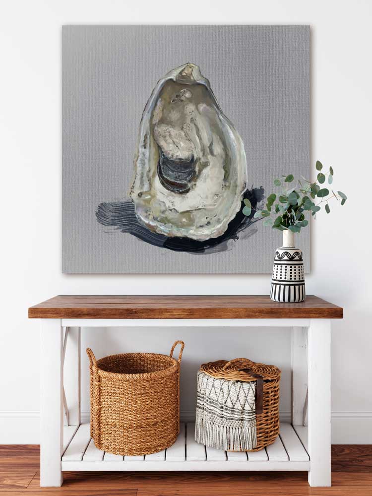 Coastal Jewels - Oyster I Canvas Wall Art - GreenBox Art