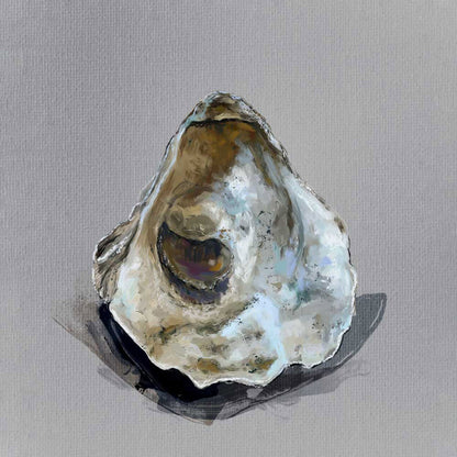 Coastal Jewels - Oyster III Canvas Wall Art - GreenBox Art