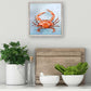 Coastal Locals - Red Crab Mini Framed Canvas