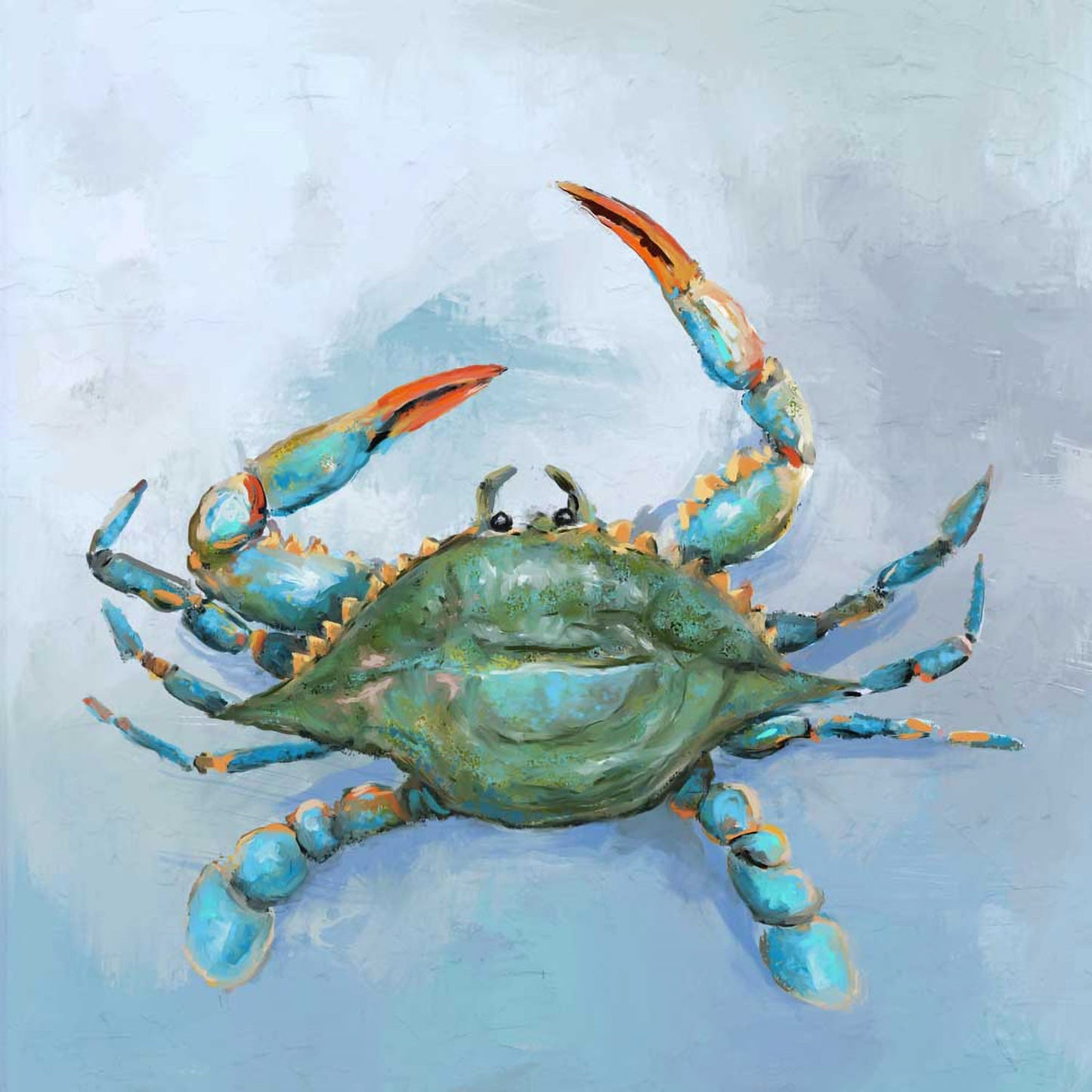 Coastal Locals - Blue Crab Canvas Wall Art