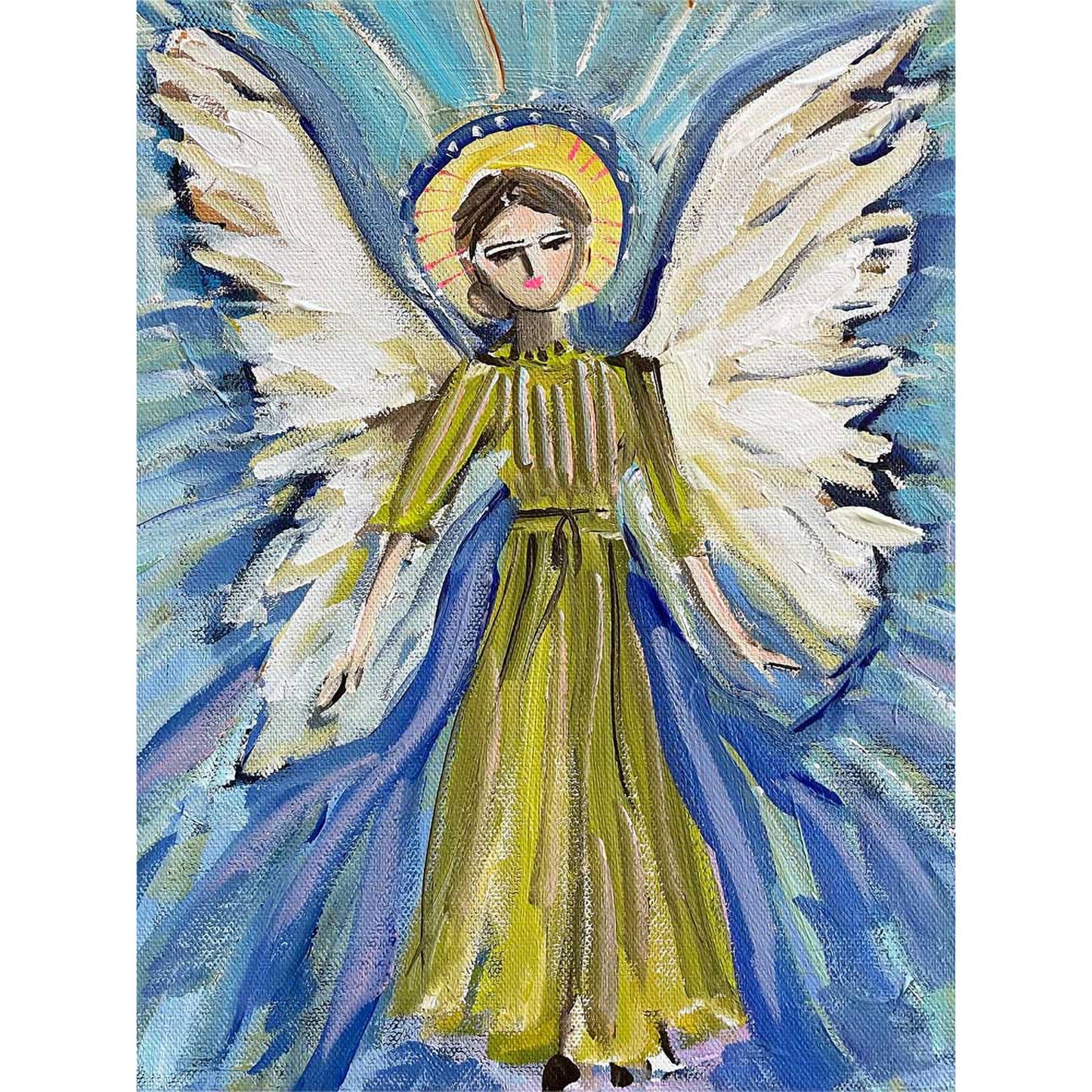 Holiday - Radiant Angel Canvas Wall Art - GreenBox Art