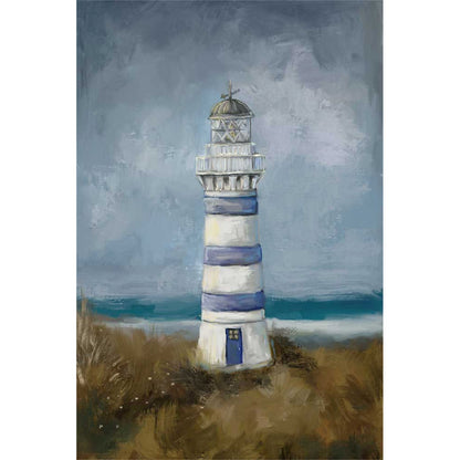 New England Lighthouse Canvas Wall Art - GreenBox Art