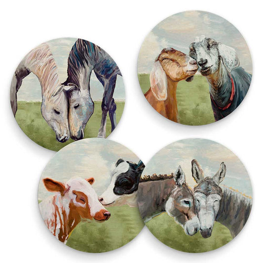 Farm Buddies - Set of 4 Coaster Set