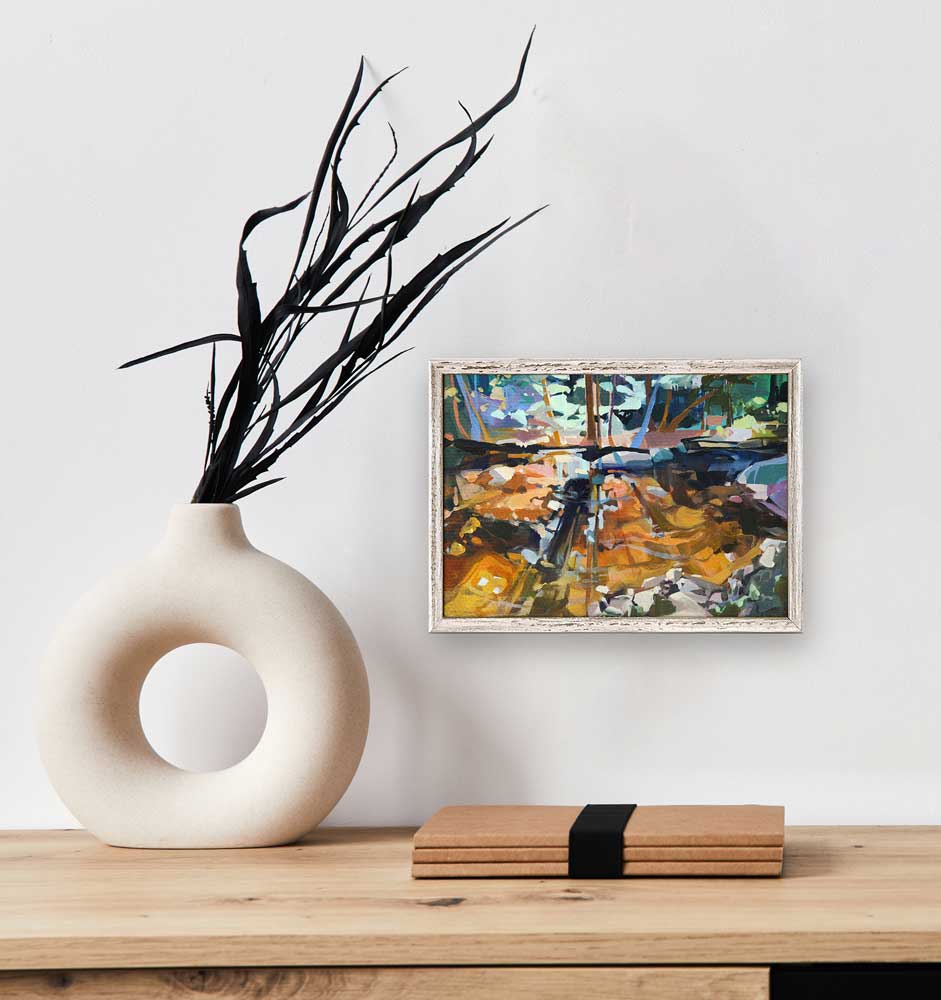 Dappled Waters Mini Framed Canvas