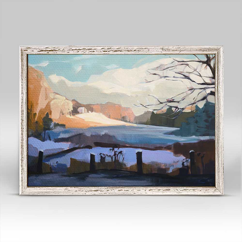 Sunrise Drive Mini Framed Canvas - GreenBox Art