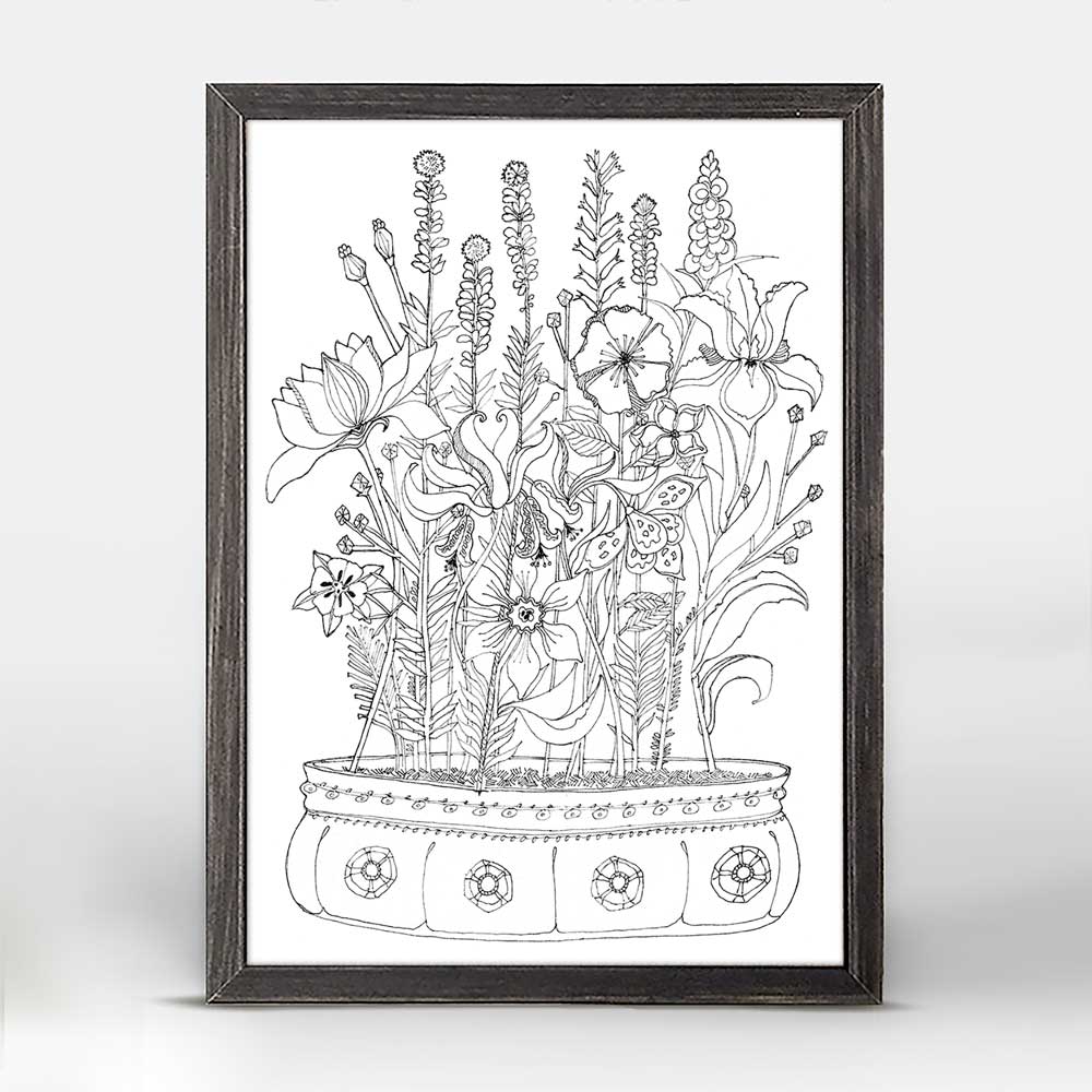 Garden Box Mini Framed Canvas - GreenBox Art