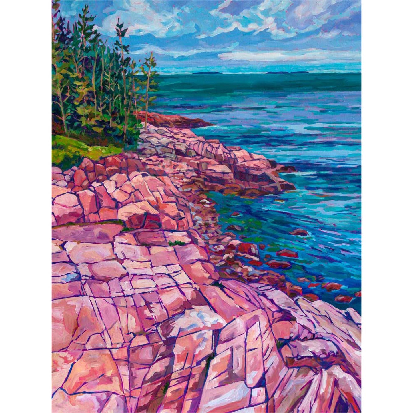 Ship Harbor Trail Acadia Canvas Wall Art