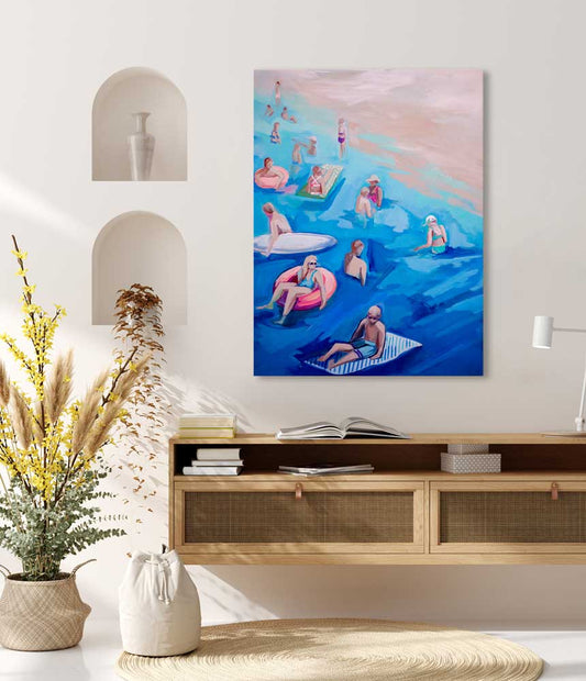 In The Water Canvas Wall Art