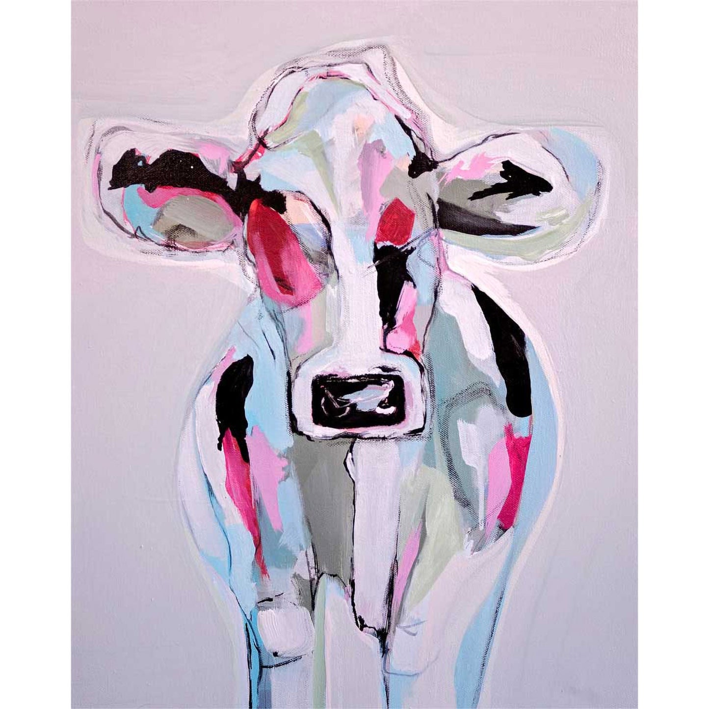 Lively Livestock - Cow Canvas Wall Art