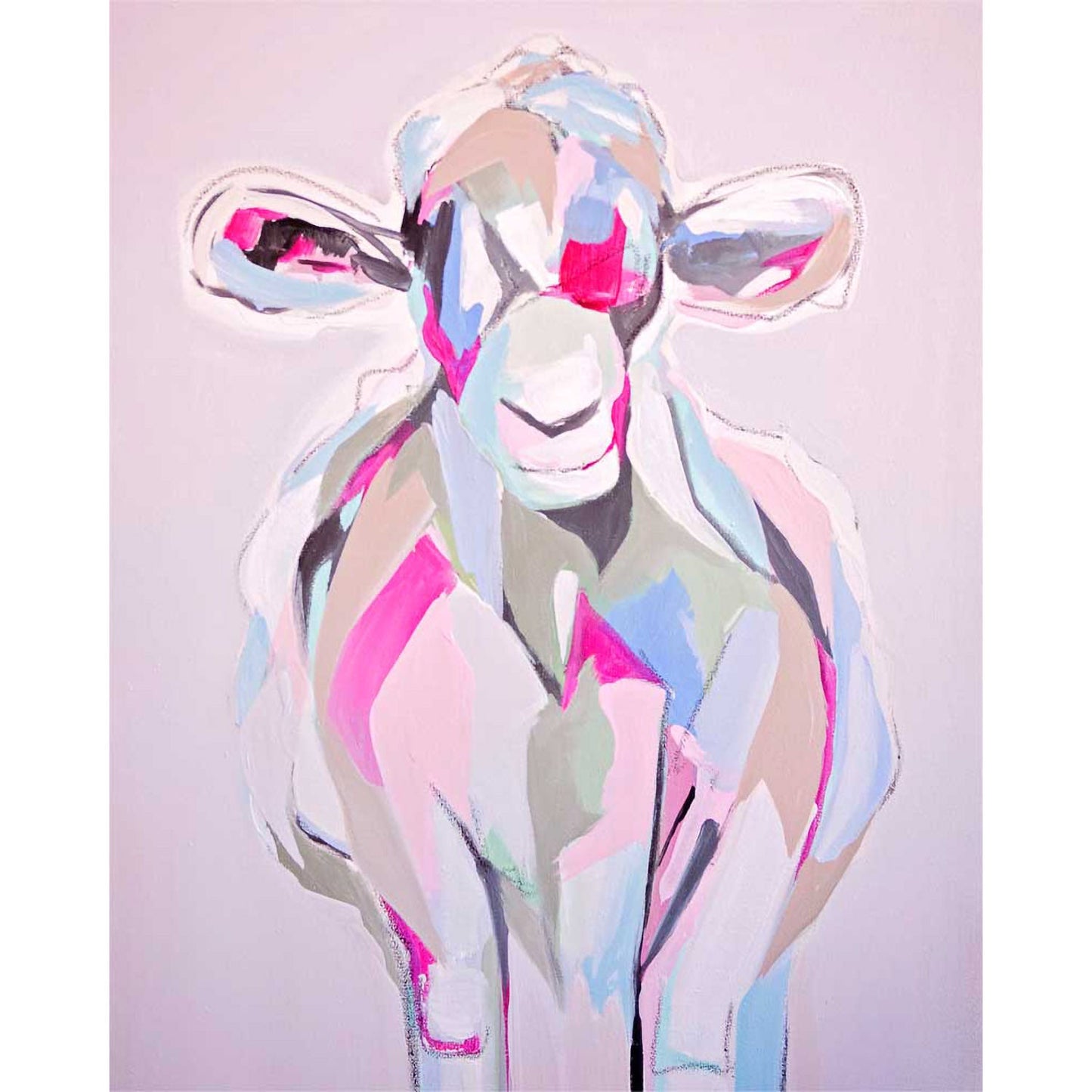 Lively Livestock - Sheep Canvas Wall Art
