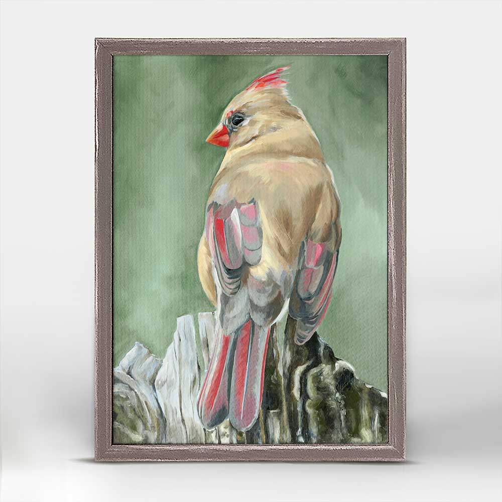 Avian Spotlight - Little Momma Mini Framed Canvas